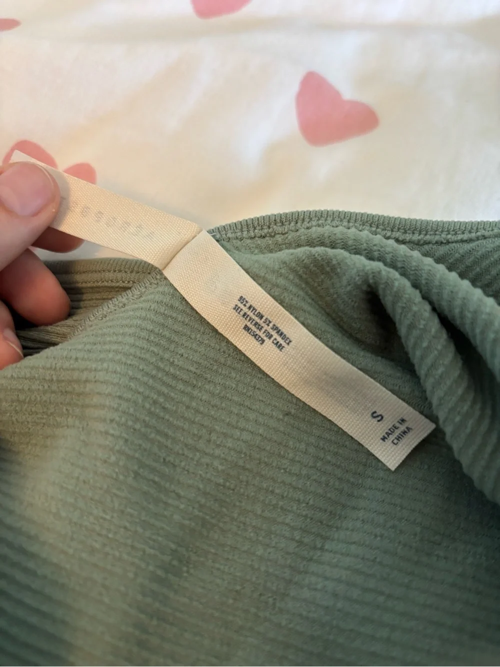 Aeropostale Sage Green Ribbed Tank Top